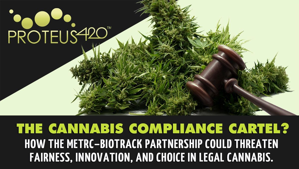 Proteus420's tweet image. The recent alliance between #Metrc and #BioTrack has sparked major concerns in the cannabis sector. This consolidation risks stifling competition and innovation. Let's question if we're okay with compliance being controlled by a few. 

proteus420.com/content.cfm?n=…