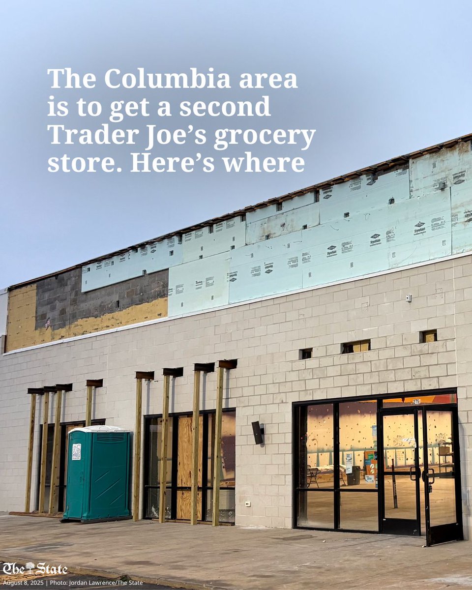 The Columbia area is getting a second Trader Joe’s.

A spokesperson confirmed that the company is working to add a location near the Columbiana Centre mall in the Harbison shopping district.

Read the details: bit.ly/4fqgKvz