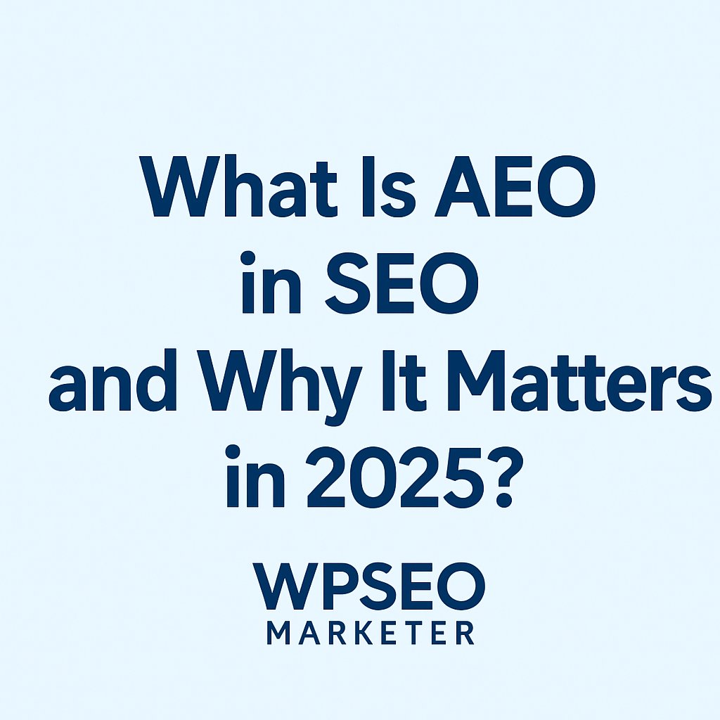 What Is Answer Engine Optimization (AEO) in SEO?
AEO is the future of SEO — Are you ready for it?

👇 Let me know in the comments!

#AEO #SEO2025 #VoiceSearch #AnswerEngineOptimization #DigitalMarketing #ContentStrategy #FeaturedSnippets #AISEO #SearchMarketing #MarketingT