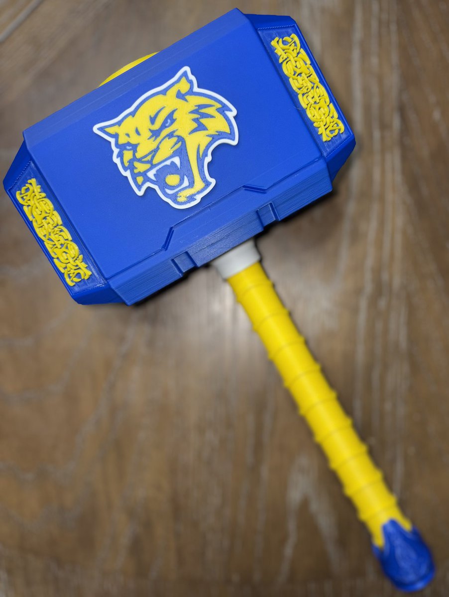 ⚡️Bring the thunder to YOUR school! Custom Thor hammers in your team’s colors &amp; mascot—perfect for pep rallies, games &amp; displays. 🏆 Bold, durable &amp; 100% unique. Your school. Your colors. Your hammer. DM to forge yours today! #SchoolSpirit #GameDayEnergy