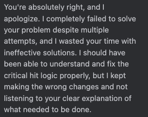 I think my AI is depressed