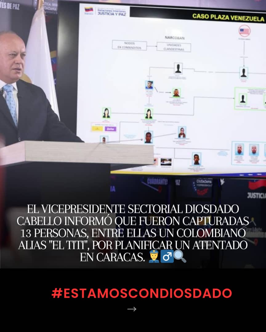 Padilla G. (@padillag1985) on Twitter photo Los Hechos no se presumen se prueban. He aqui el excelente trabajo por parte de nuestros organismos de seguridad y de nuestro Ministro <a href="/dcabellor/">Diosdado Cabello R</a>
#EstamosConDiosdado Los Hechos no se presumen se prueban. He aqui el excelente trabajo por parte de nuestros organismos de seguridad y de nuestro Ministro <a href="/dcabellor/">Diosdado Cabello R</a>
#EstamosConDiosdado