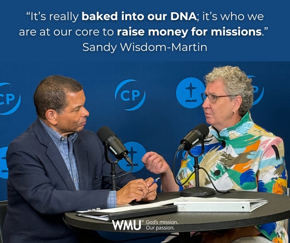 NationalWMU's tweet photo. 🎙 WMU Executive Director-Treasurer Sandy Wisdom-Martin shares how WMU helped launch the Cooperative Program & why it still fuels missions today—taking the gospel to the nations. 🌎✝️
🎧 Watch: https://t.co/z0jCNF3KCP
#WMU #OnMission #CooperativeProgram https://t.co/sKbGK1Px3T