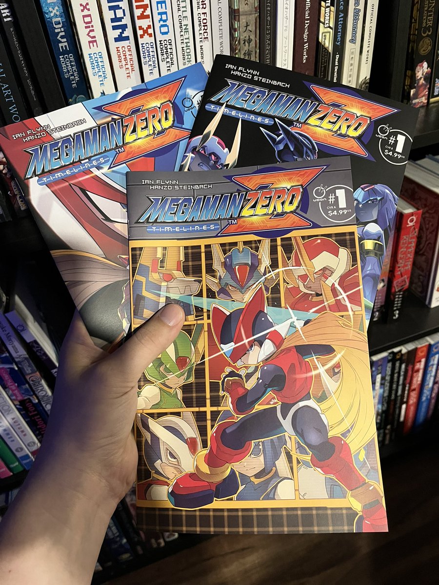 Matt Moylan 🇨🇦 (@lilformers) on Twitter photo Advance copies of Mega Man Zero Timelines #1!
In stores Aug 20 by <a href="/IanFlynnBKC/">Ian Flynn</a>  and <a href="/HeavyMetalHanzo/">Hans'Hanzo'Steinbach</a> Advance copies of Mega Man Zero Timelines #1!
In stores Aug 20 by <a href="/IanFlynnBKC/">Ian Flynn</a>  and <a href="/HeavyMetalHanzo/">Hans'Hanzo'Steinbach</a>