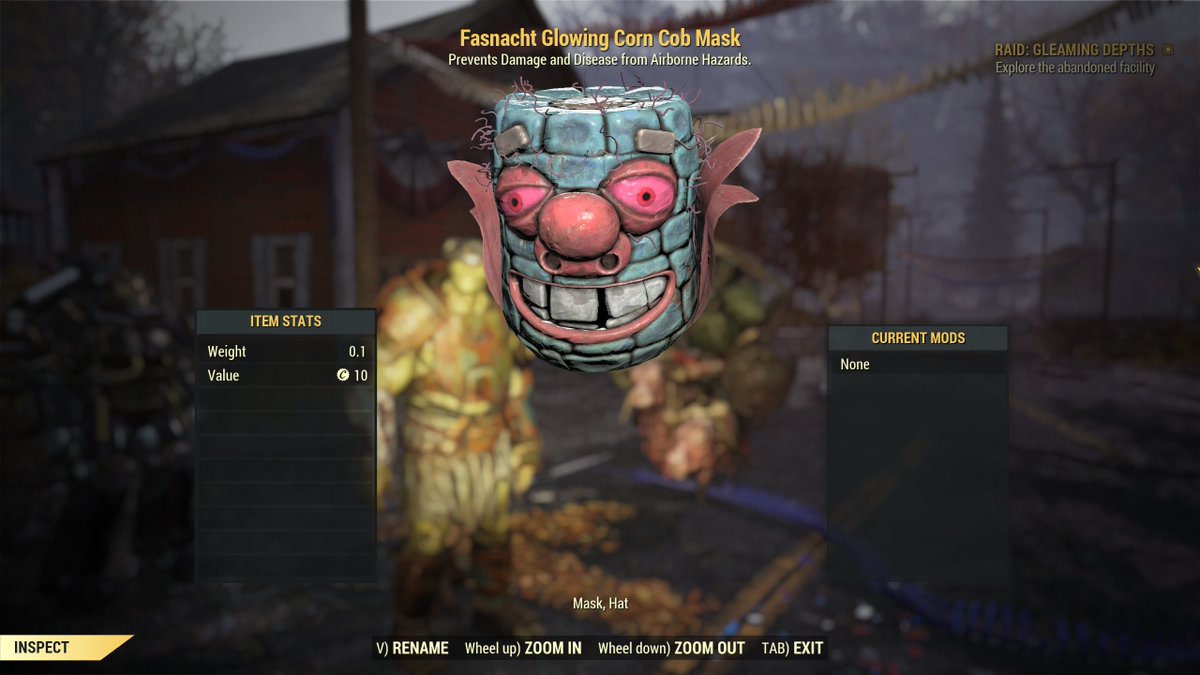Look what I just got :). 
Yes you see it right there's Grahm and Chally in the background they decided to join Fasnaht, most likely the reason I was so lucky and got this rare mask.