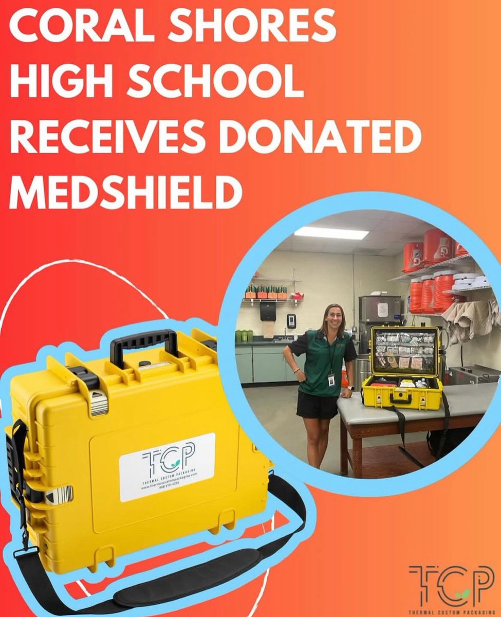 TCP_LLC_'s tweet photo. Coral Shores High School sports now utilize our MedShield as their go-to emergency bag! MedShield is the ultimate lifesaving asset for any emergency, on or off the field. It’s Transportable, Customizable &amp; Lifesaving. Check it out here: https://t.co/BxxFsW9FJP https://t.co/vvJFfgQyhc