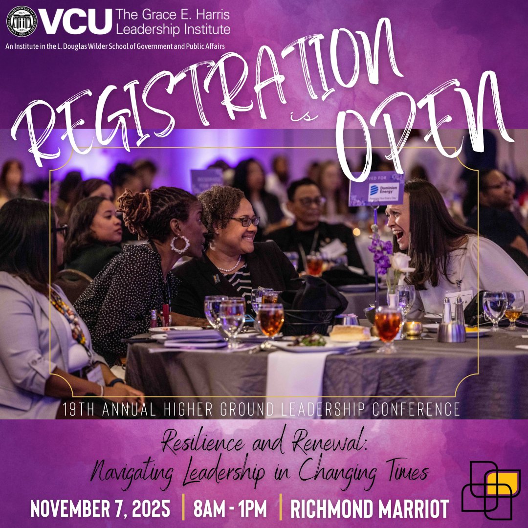Registration is OPEN! 🚀
Nov 7 | Richmond Marriott
Theme: Resilience &amp; Renewal — a half-day of workshops, networking &amp; inspiration to lead with courage in changing times.

🎟 Early rate ends Aug 31 — don’t wait!
🔗 conta.cc/4m7x9YA

#HigherGroundConference #GEHLI