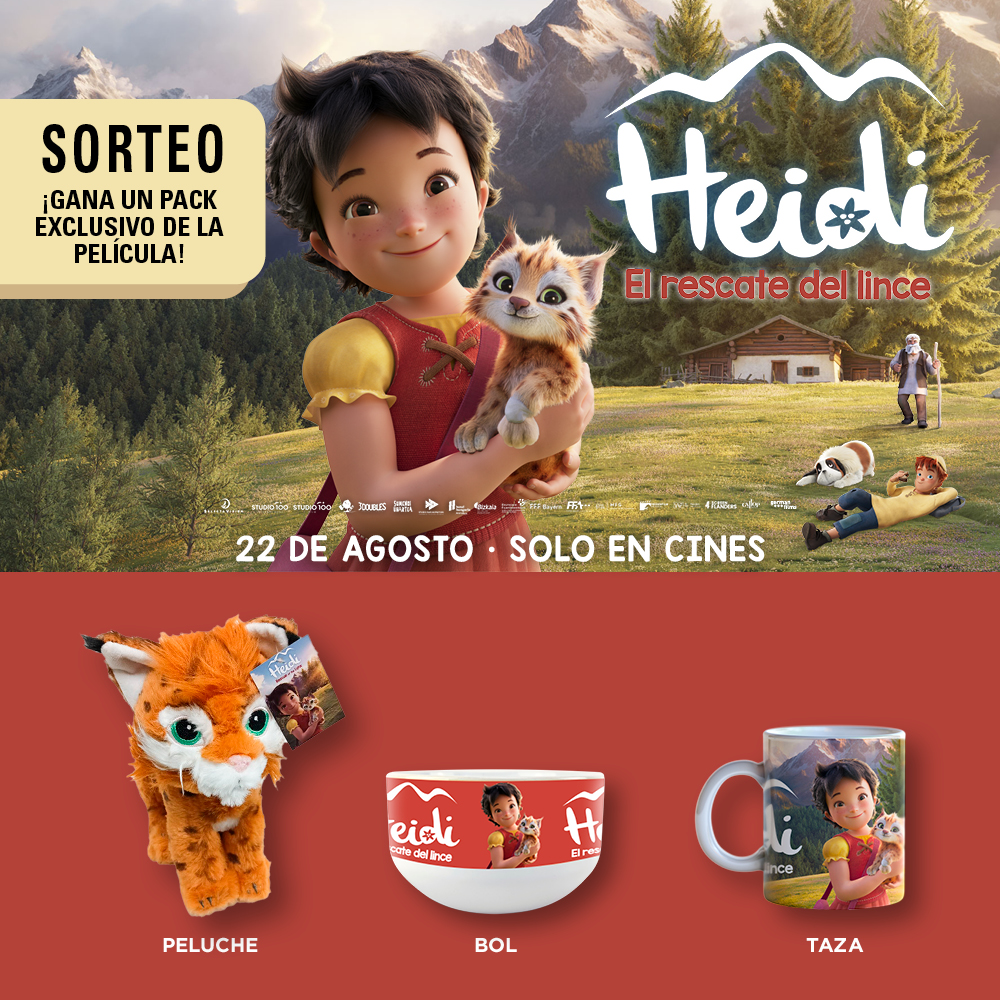 🍡 Hanami Dango (@hanamidangos) on Twitter photo 🎁 SORTEO 'HEIDI, EL RESCATE DEL LINCE' 🎁
¡Consigue el peluche lince y la taza y el bol de Heidi en este fantástico sorteo!
Participar es muy fácil 👇
1️⃣ Sigue a <a href="/SelectaVision/">SelectaVisión</a> y a nosotros.
2️⃣ Da RT y ❤
3️⃣ Menciona a un amigo en comentarios.
🍀 ¡Mucha suerte! 🎁 SORTEO 'HEIDI, EL RESCATE DEL LINCE' 🎁
¡Consigue el peluche lince y la taza y el bol de Heidi en este fantástico sorteo!
Participar es muy fácil 👇
1️⃣ Sigue a <a href="/SelectaVision/">SelectaVisión</a> y a nosotros.
2️⃣ Da RT y ❤
3️⃣ Menciona a un amigo en comentarios.
🍀 ¡Mucha suerte!