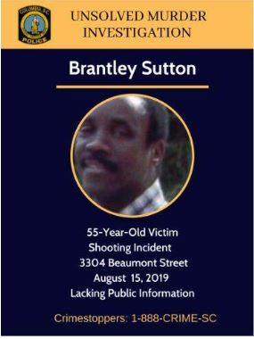 #Crimestoppers: Can you help #ColumbiaPDSC investigators identify &amp; locate the suspects responsible for fatally shooting these two victims in August 2019? 77-year-old Alphonso Rowe was shot at his Putnam St home. 55-year-old Brantley Sutton was shot on Beaumont St. Call