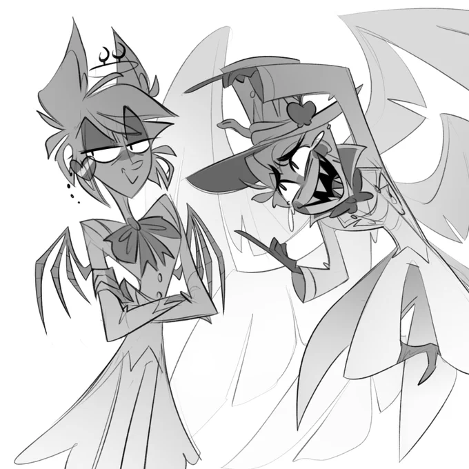 Alastor in heaven (part 3)
Lucifer found out

#HazbinHotel 