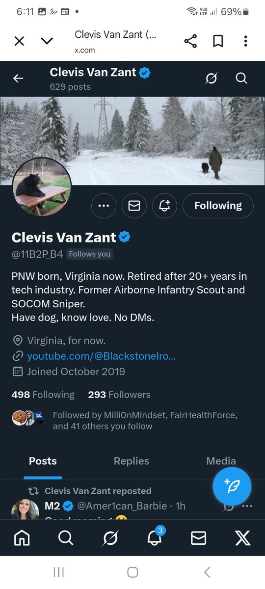 KJW (@hawkesbay69) on Twitter photo Let's get this patriot some more friends, I know they will FB, please give <a href="/11B2P_B4/">Clevis Van Zant</a> a F&R ๐ช๐ซถ๐๐ฅ๐ฏ๐บ๐ธ๐ซก Let's get this patriot some more friends, I know they will FB, please give <a href="/11B2P_B4/">Clevis Van Zant</a> a F&R ๐ช๐ซถ๐๐ฅ๐ฏ๐บ๐ธ๐ซก