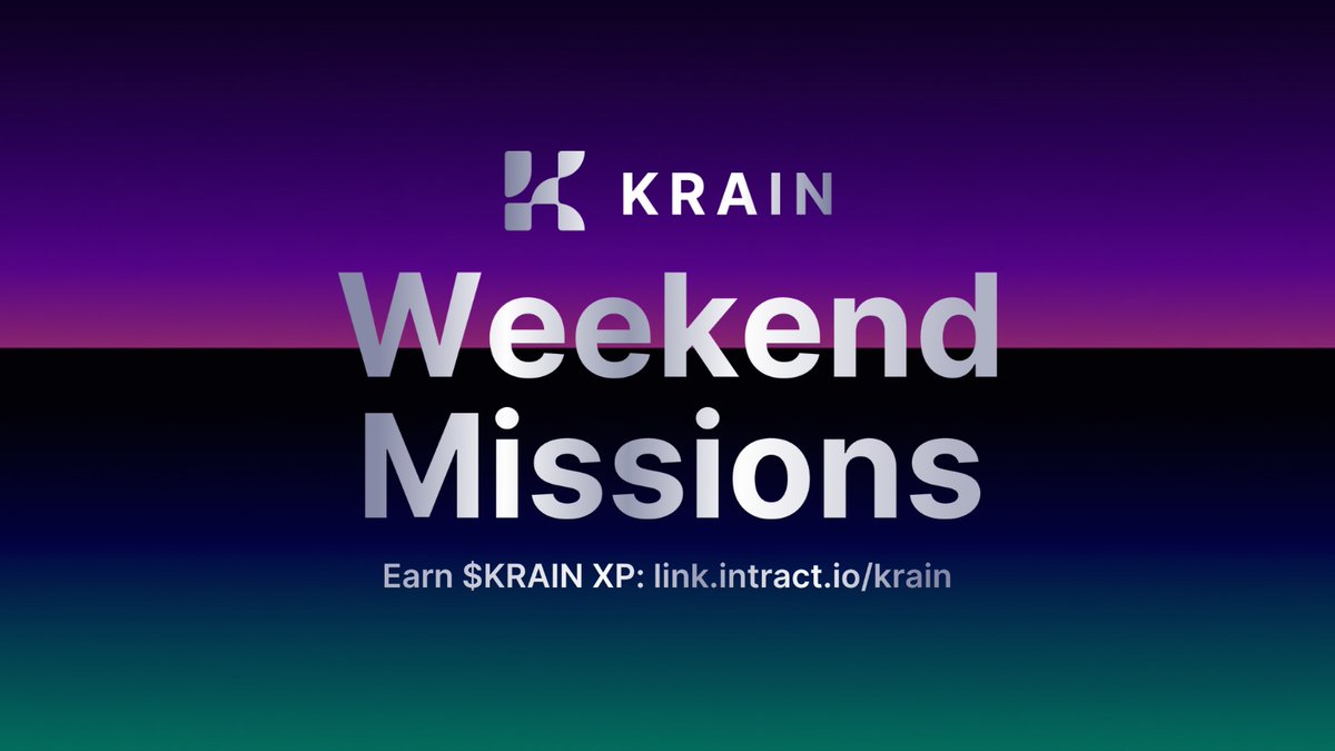 $KRAIN Weekend Missions are LIVE

Complete this weekend's missions to earn up to 410 $KRAIN XP and get the KARTEL rank on Discord. 

Start NOW: quest.intract.io/quest/68963b2a…