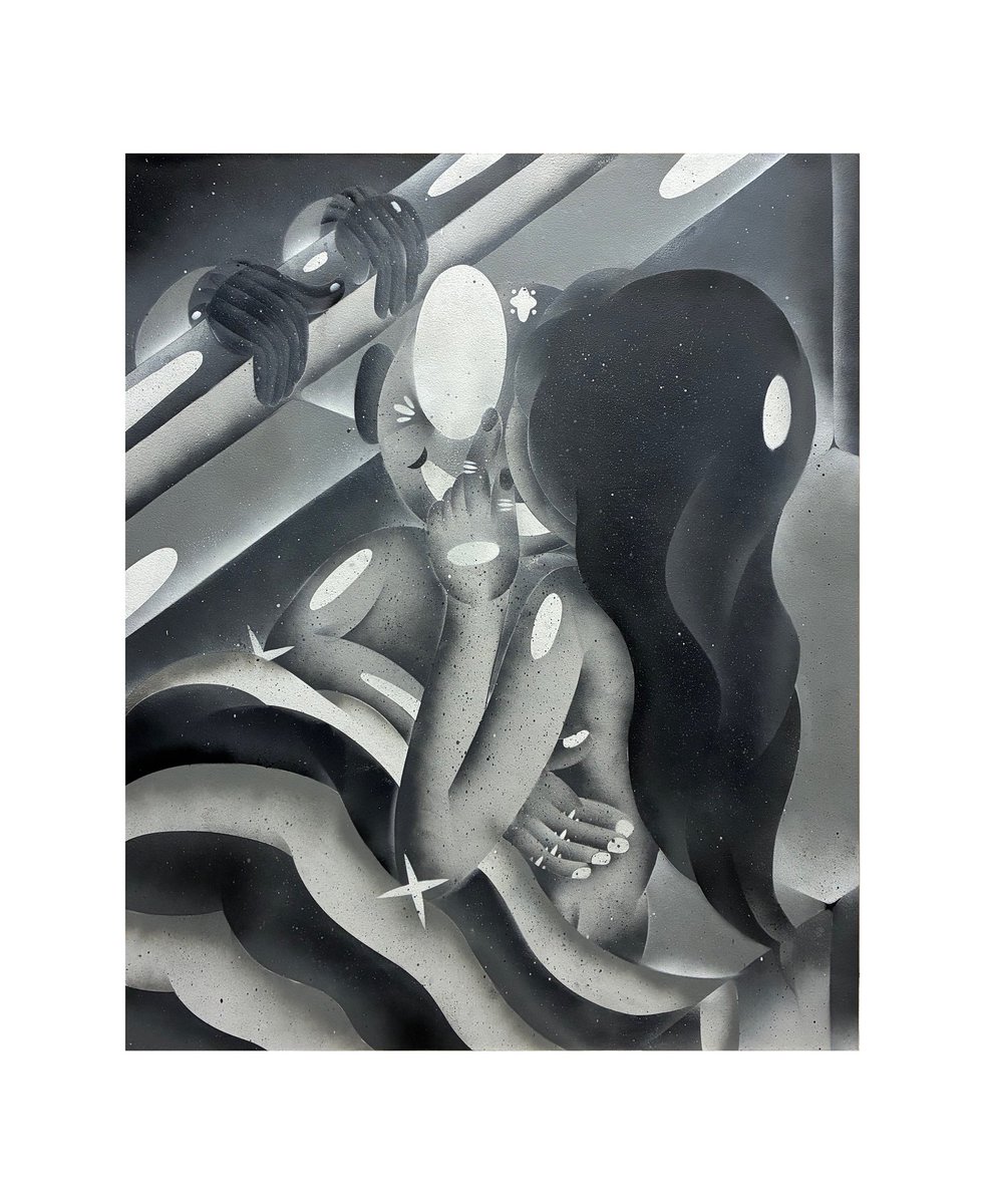 Another oneeee from dreamin’ in color

can we practice these freedoms in peace?

44in x 36in

Spray paint on wood panel