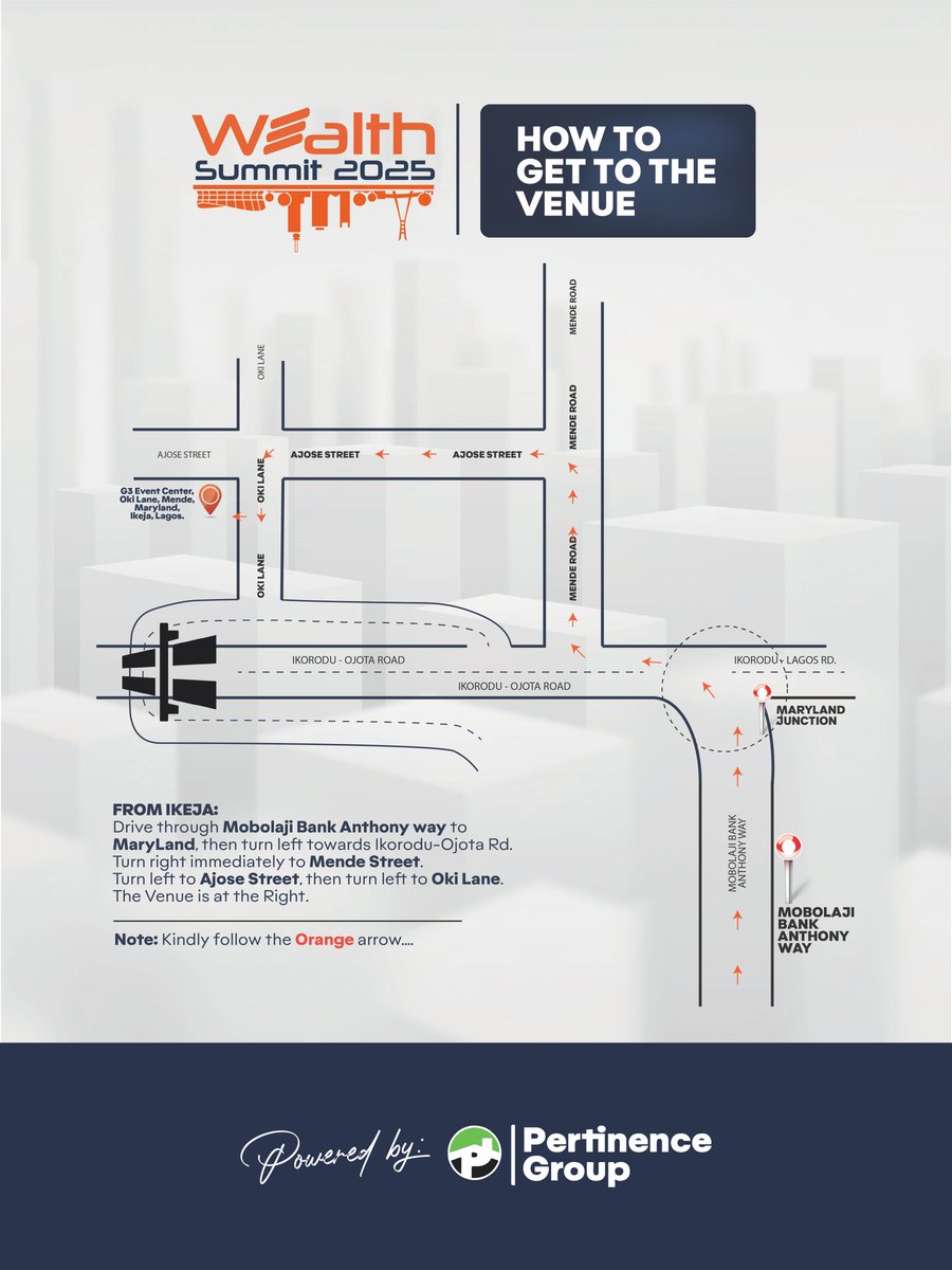 All roads lead here 📌 

Here’s the map to the event venue 

We can’t wait to see you there!
Save this post and follow the route. 

maps.app.goo.gl/fAVFn5Edxe2mXn…