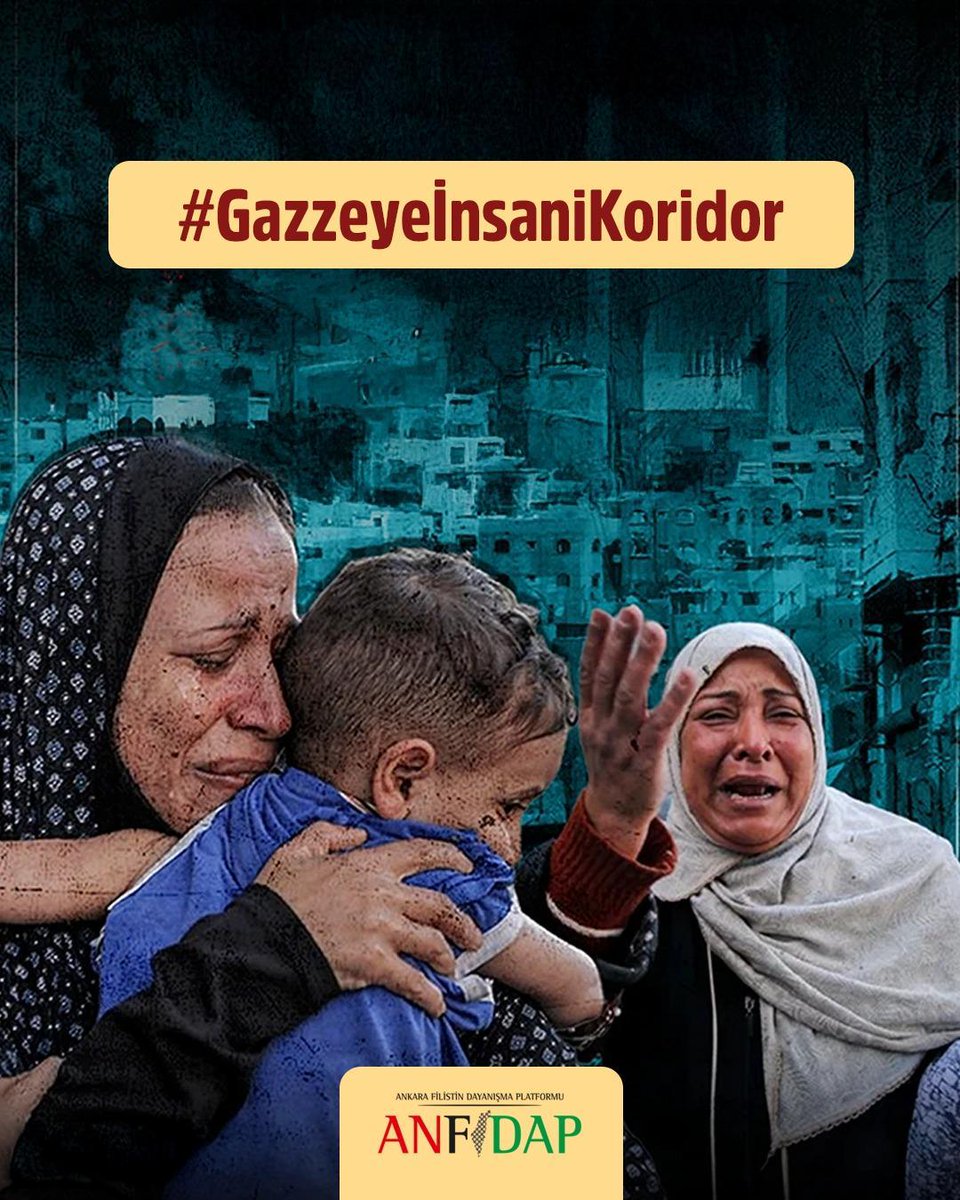 İktidar ve muhalefet tüm siyasi partiler, insanlık ortak paydasında birleşmeli. Her saat bir çocuk açlıktan hayatını kaybediyor. Harekete geçin! #GazzeyeİnsaniKoridor