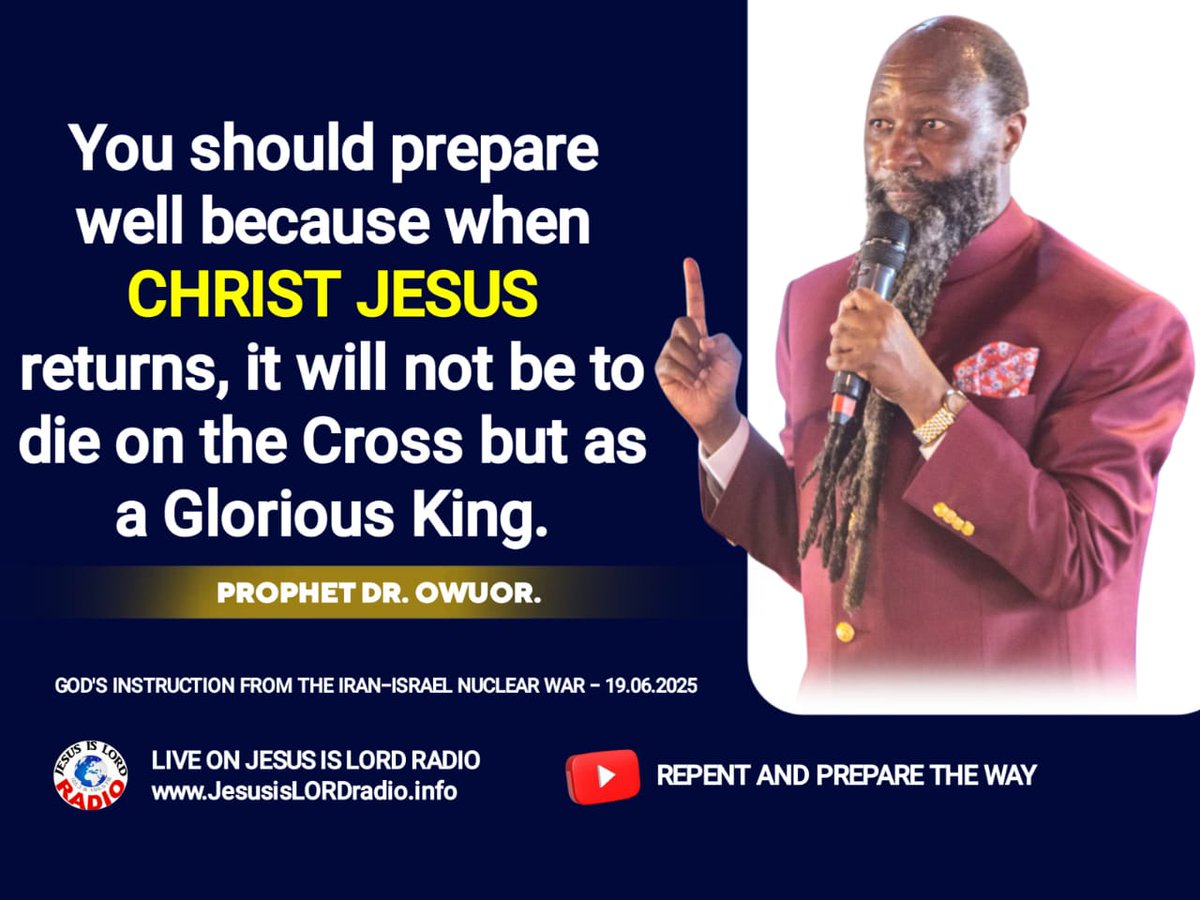 The LORD JESUS Christ has made some tremendous gestures to us to listen to the voice that prepares the way for his glorious coming, to repent and live holy and enter the kingdom of Messiah. #NetherlandsWordExpo