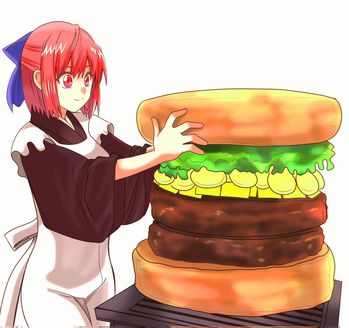 UUg28aiUOpy2siX's tweet image. Hey, look at this. This is the American hamburger.