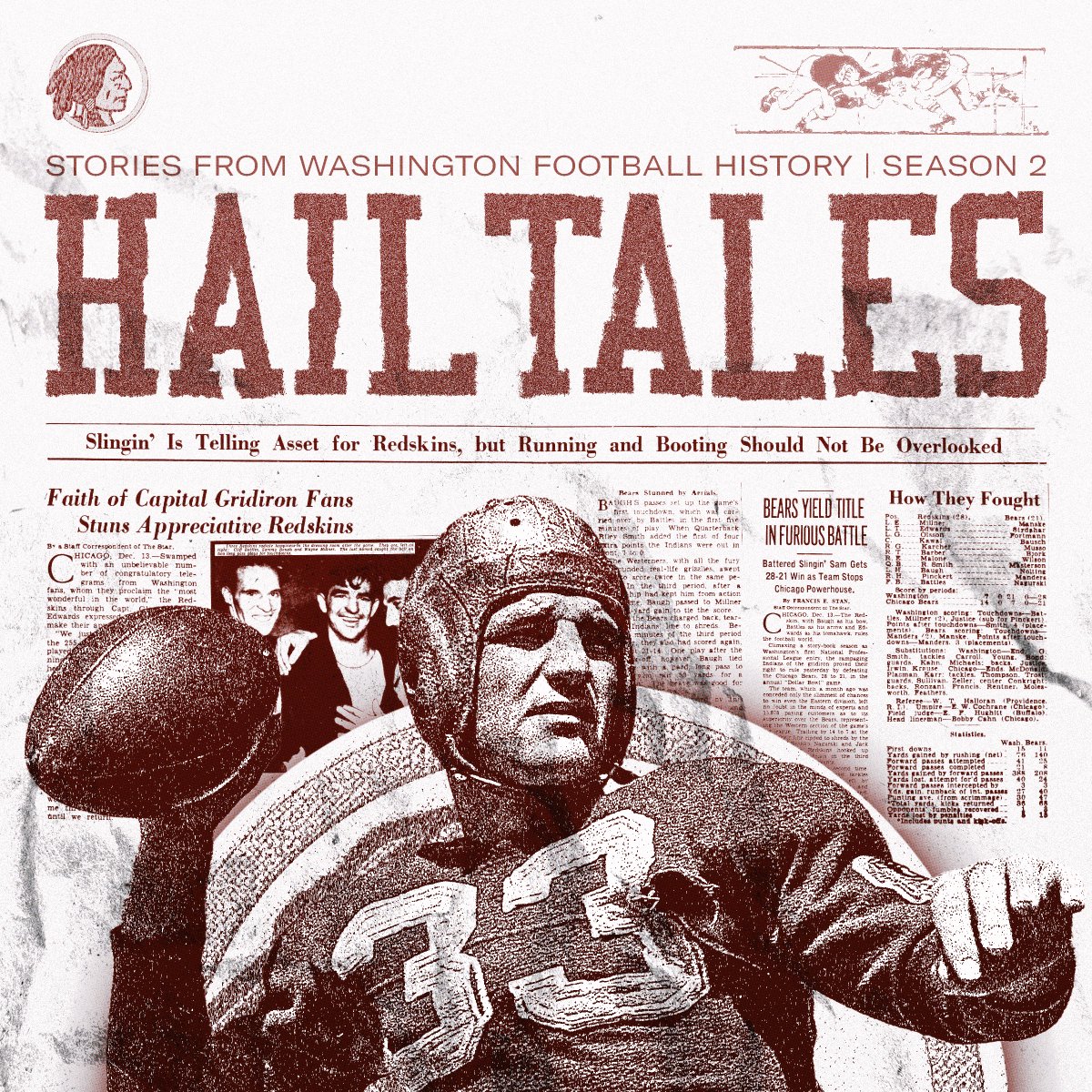 Had alot of fun helping out with Hail Tales creative!

The 1937 episode is special, because the background for the whole season was based off a design intended for the 1937 episode, featuring actual newspapers from 1937, one of my favorite things Ive made! 

#RaiseHail