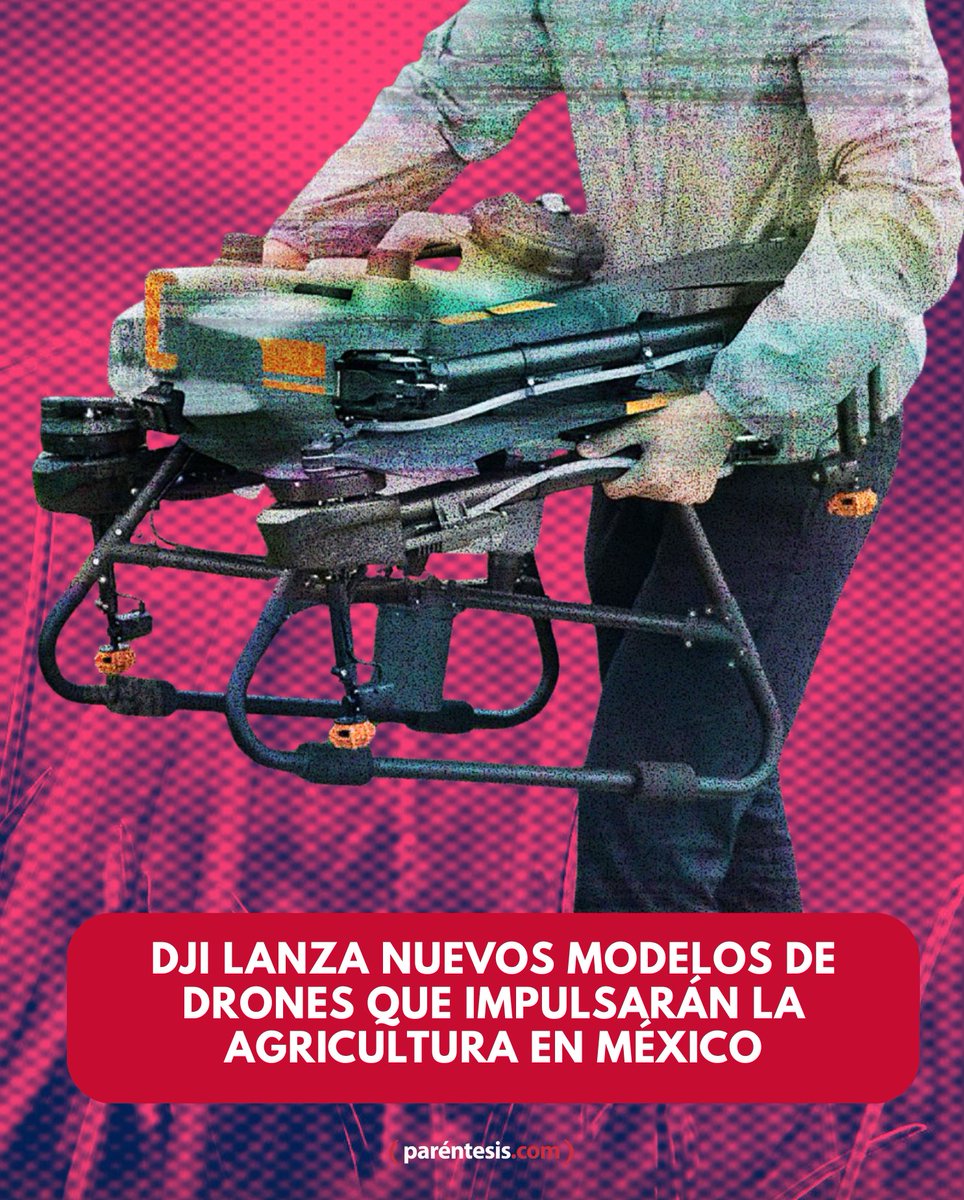 Del campo al futuro: DJI revoluciona la agricultura mexicana con drones que no solo riegan, también siembran tecnología, empleo y eficiencia.

&gt;&gt; shorturl.at/WQ3XU