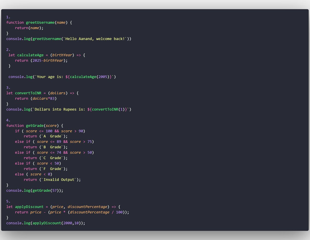 thejoy02's tweet photo. DAY 47 #100DaysOfCode :
From today, I’m diving into some JavaScript practice — solving questions and building small projects.
Also shared today’s work on Loops, Functions, DOM 
Soon,start backend side
Let’s keep it going 🚀
Repo: https://t.co/jZnSagsK5u

#JavaScript #WebDev https://t.co/idi7NaYvHj