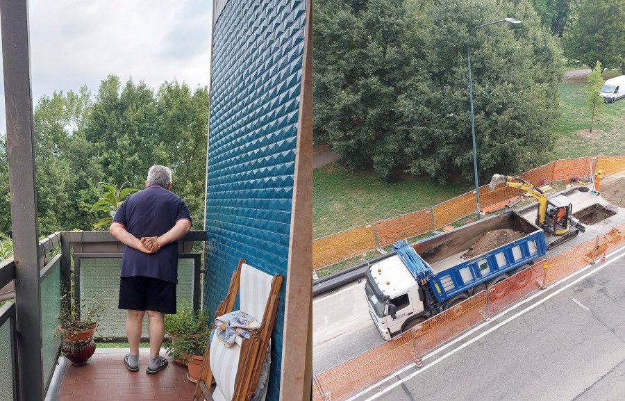 Baldaranza's tweet image. Quando sei "raccomandato" e ti portano il cantiere sotto casa per offrirti un controllo unico e privilegiato.
#SmartWorking
#5MinutiDironia 👀
