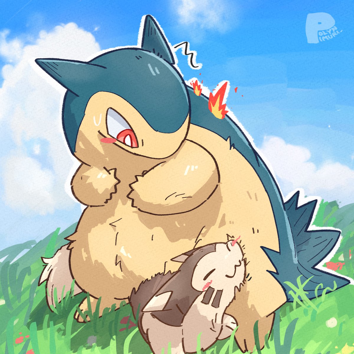 #バクフーンの日
もふもふともふもふがもっふもふでもふもふもf