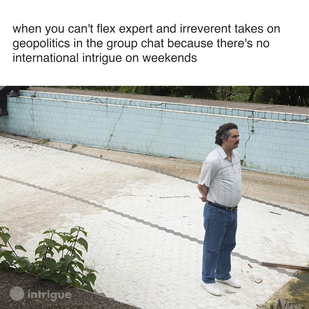 Might as well go touch grass.