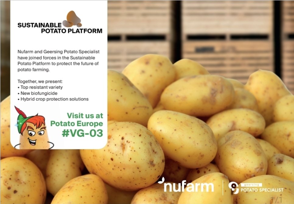 Meet our new #topresistant #potato #variety #PeterPan everywhere at #PotatoEurope We keep you informed.