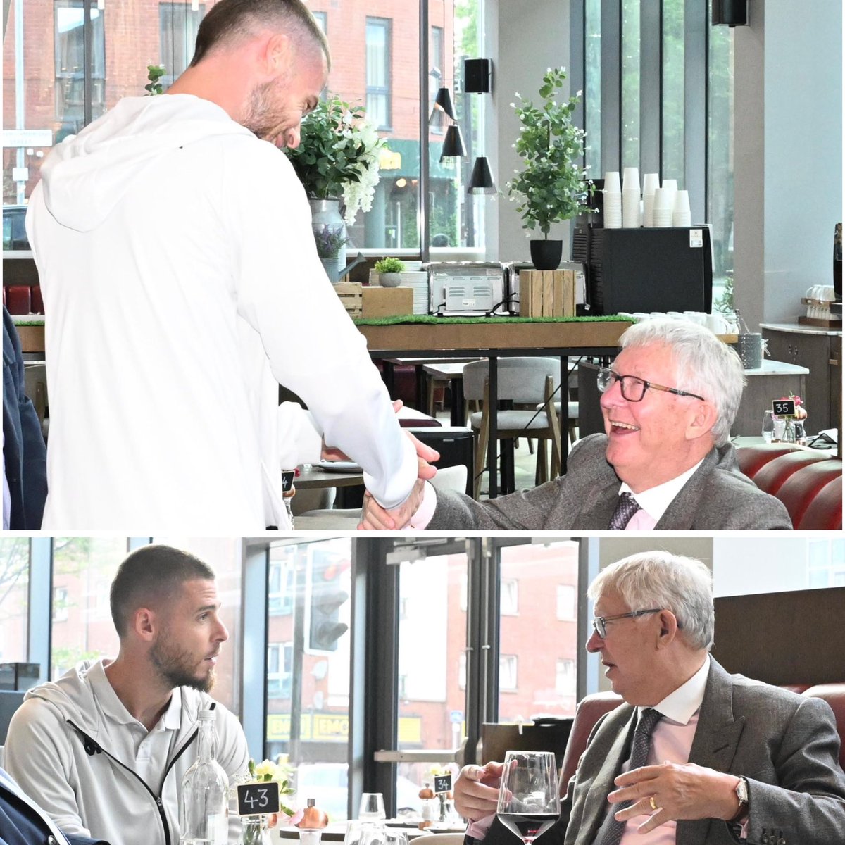 David de Gea and Sir Alex Ferguson reunite ❤️