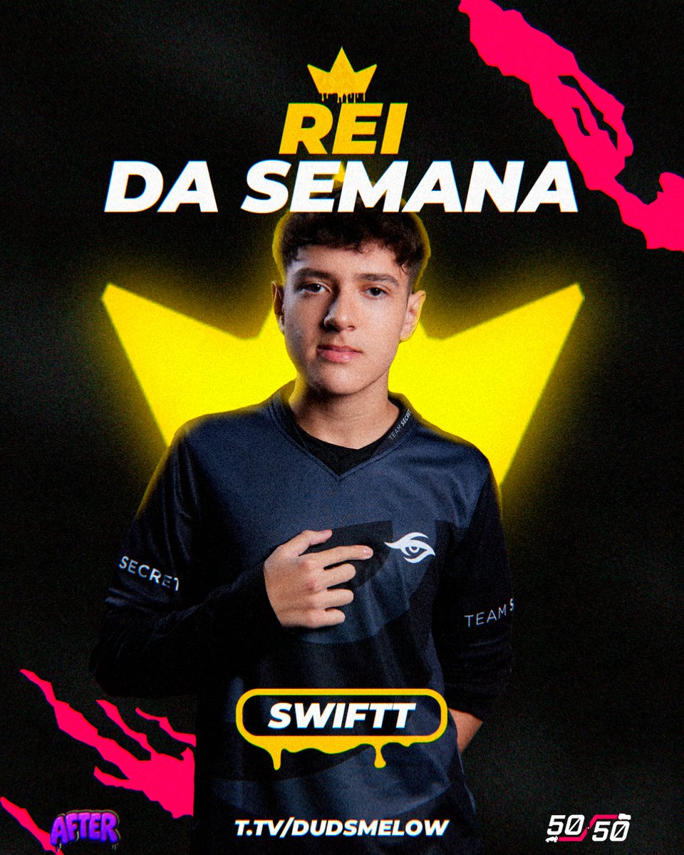 5050RL's tweet photo. A COROA TEM SEU PRIMEIRO DONO 👑

Ontem o @swifttrl garantiu o lugar mais alto do pódio na primeira edição do Rei da Semana 🔥 https://t.co/PMKslxMTEs