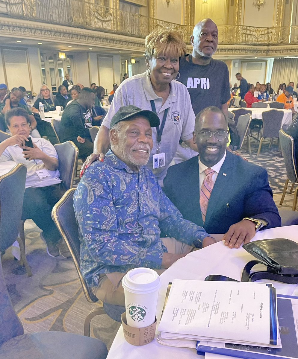 Had an oppportunity to keynote at the  A Phillip Randolph Institute (APRI) Education Conference, in Chicago - in walks Actor and Activist Danny Glover. I had to do the Celie scene from The Color Purple, and act out all three parts. It’s Our Time: We were built for this” <a href="/AFTunion/">AFT</a>