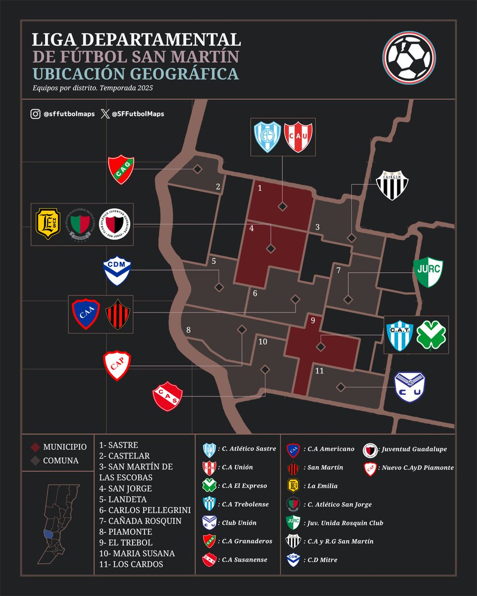 Tres versiones del mismo mapa hecho por mí.

• El primero hecho a principios de 2023
• El segundo a fines de 2023
• Y el último, el más reciente en 2025
