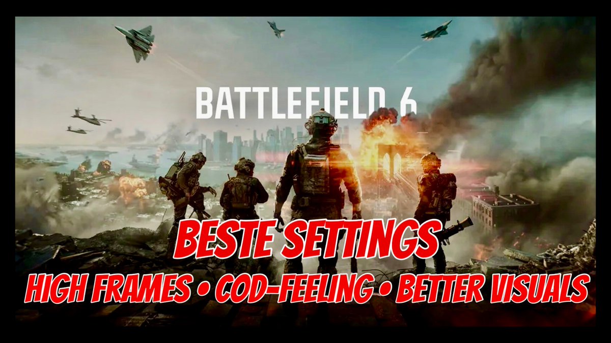 Battlefield™ 6 ➤ Die "BESTEN" Einstellungen 🕹️『CoD-Like』◈ PS5 🎮【4K 🇩🇪 】

➡️   youtube.com/watch?v=uGCdlU…

#BF6Beta #BF6 <a href="/Battlefield/">Battlefield</a> <a href="/BattlefieldComm/">Battlefield Comms</a> #PS5