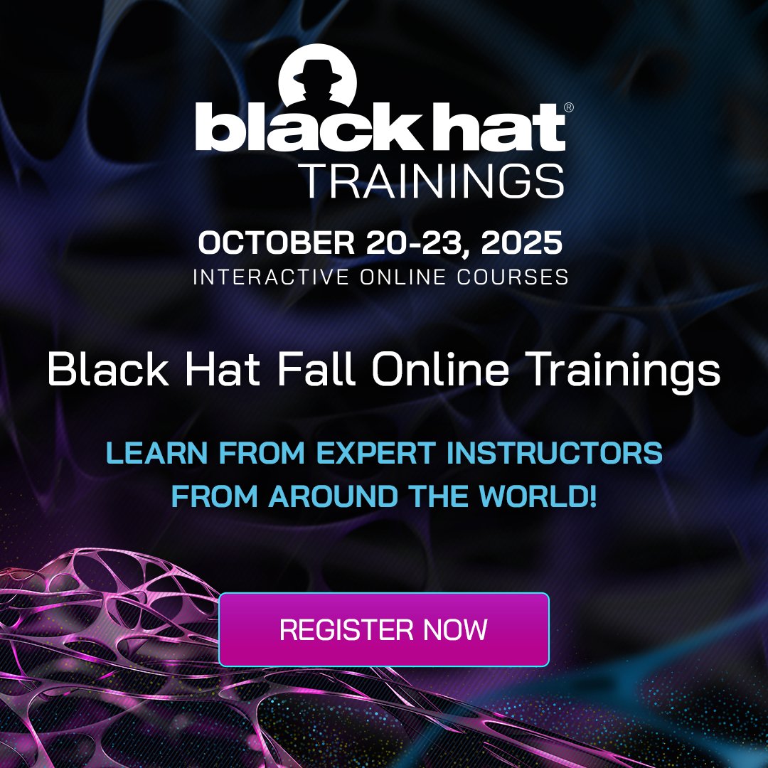 🧠🔍 Dive deep into the world of malware with the #BlackHat Fall Training, "A Complete Practical Approach to Malware Analysis and Threat Hunting Using Memory Forensics &amp; Event Triaging (Online)" Learn hands-on memory forensics, reverse engineering, and threat hunting using
