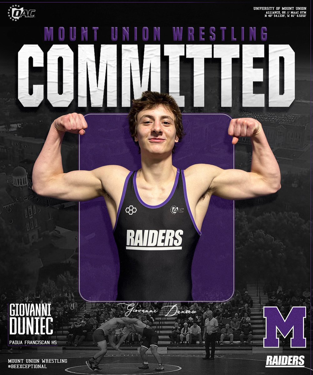 Welcome, Giovanni Duniec! 
Major: Business Accounting
Padua HS, OH
OHSAA State Placer (5)
3x OHSAA State Qualifier
National Honors Society, 4.0

Go Raiders!