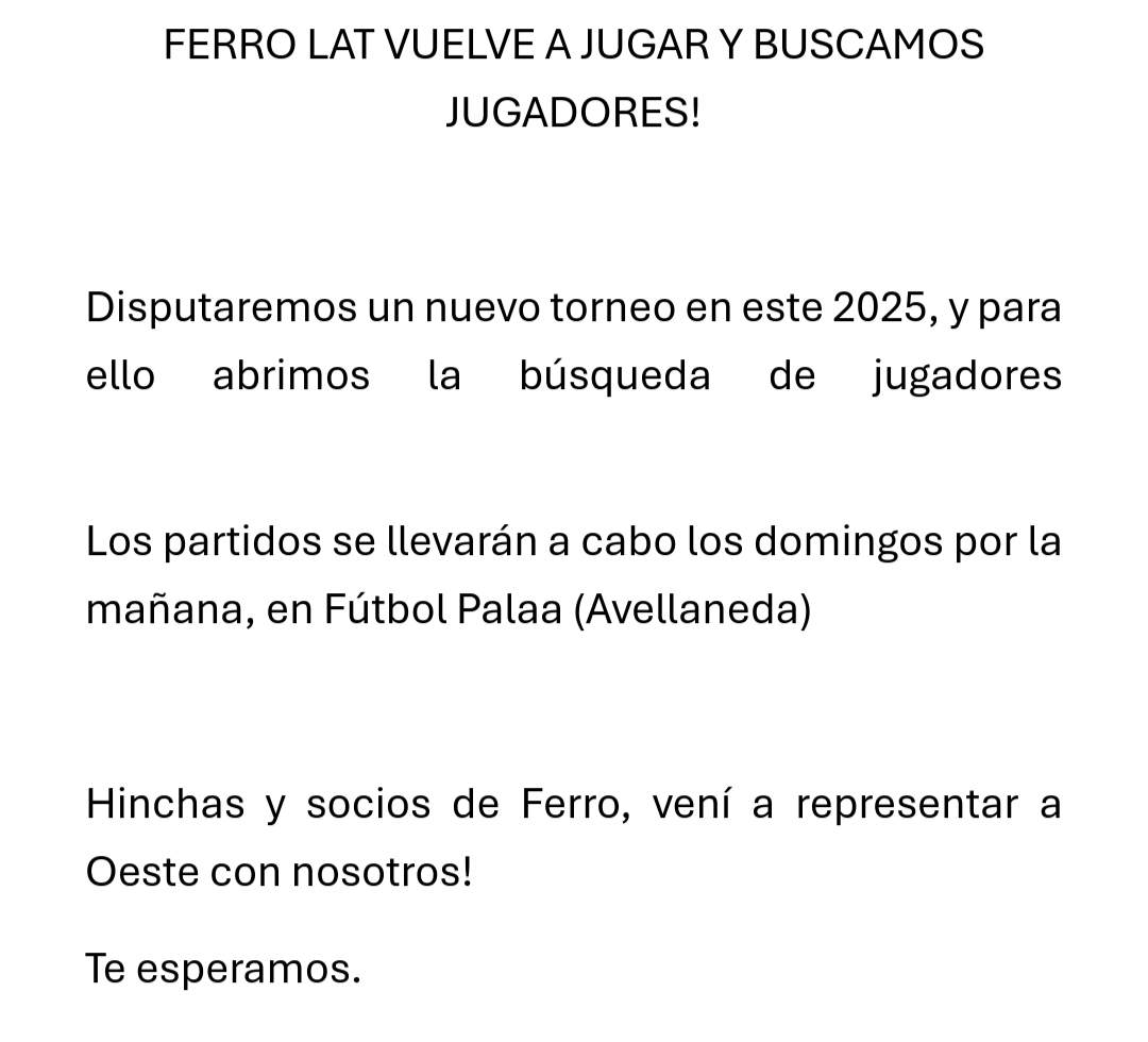 Ferro LAT tweet media
