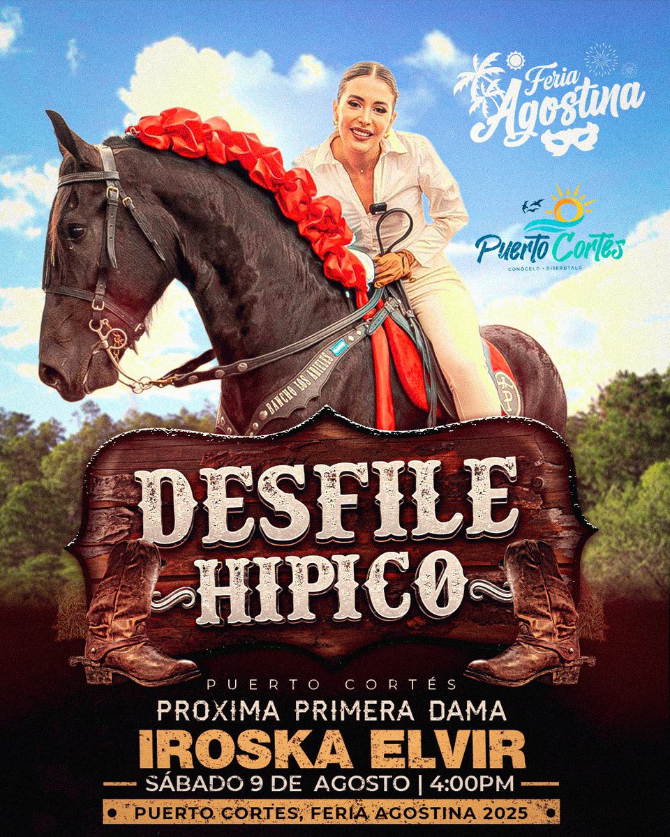 Puerto Cortés, nos vemos mañana en el Desfile Hípico de la Feria Agostina. 🇭🇳🐎

Gracias al próximo alcalde GianCarlo Rodríguez y al bello pueblo del puerto por la invitación. 

Recorriendo todo el país a caballo 🫶🏻🐎