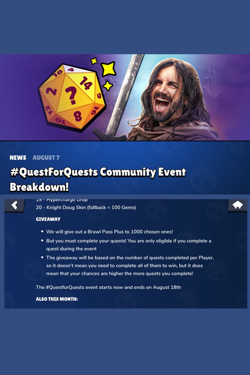 Eclipse708's tweet photo. @FTMKeienburg @Dani_Supercell  Will future winners be able to choose an alternative reward (comparable to the value and cost of the Brawl Pass Plus) instead of the Brawl Pass Plus? https://t.co/OLg2lNkXwh