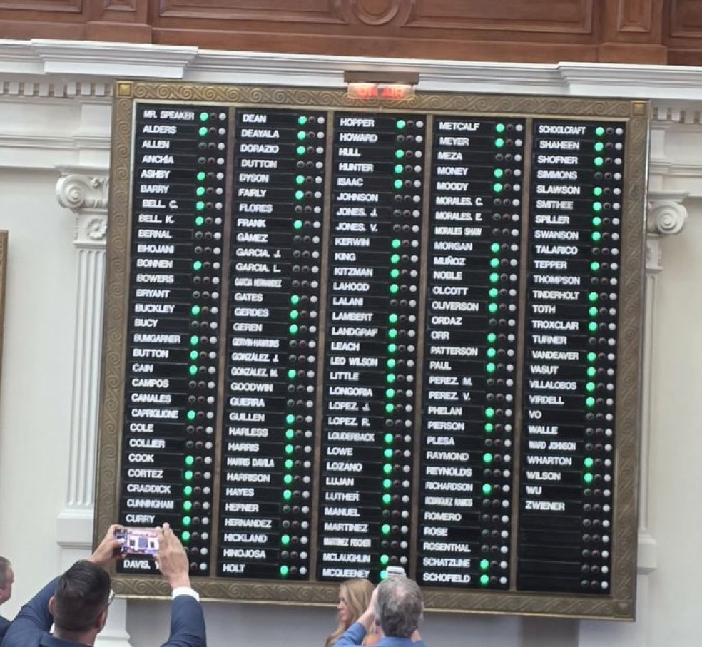 🚨BREAKING 🚨

Only 95 members of the #txlege showed up today. That means 55 democrats are still AWOL and breaking quorum. 

<a href="/GregAbbott_TX/">Greg Abbott</a>, they did not take your threats seriously. Now is the time to vacate their seats. You have the majority of voters’ support. Do it.