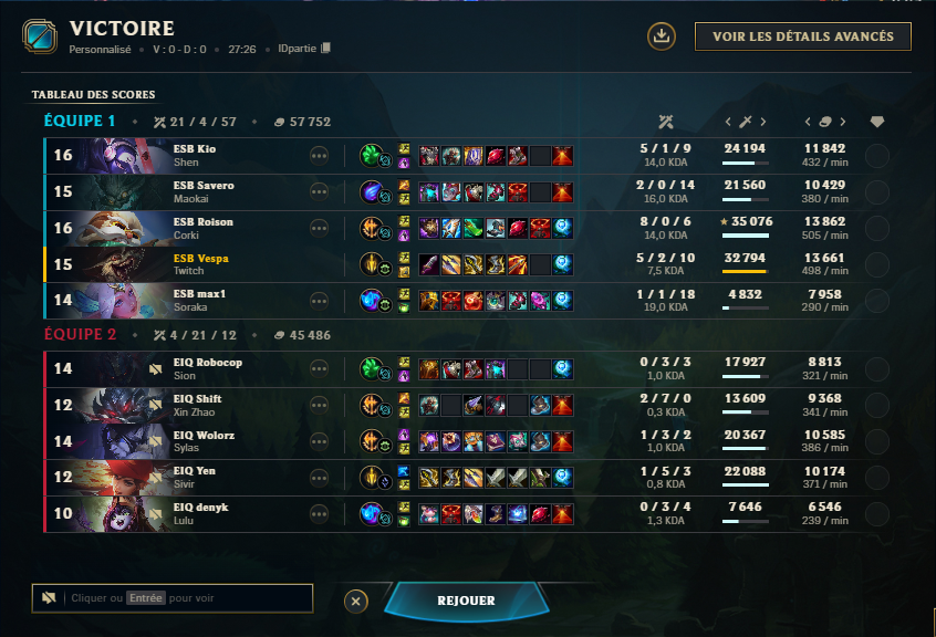 6/0 On sécurise la première place la dessus, pas au top en ce moment mais le petit d'il y a 7 ans serait fier de moi aujourd'hui donc go continuer je reprends tellement de plaisir a jouer c'est tout droit ❤️