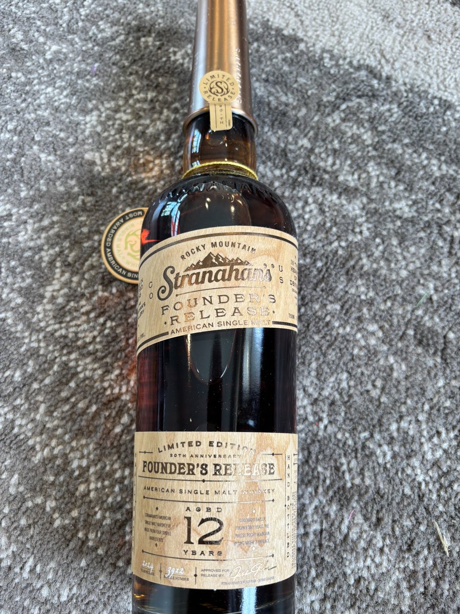 Mostly Peaceful Bourbon (@mstlypcflbourbn) on Twitter photo Looking forward to this Stranahans 12yr Founders Release. American single malt (ASM), 120proof. Supposed to be REAL good. Will let you know! <a href="/Stranahans/">stranahans</a> Looking forward to this Stranahans 12yr Founders Release. American single malt (ASM), 120proof. Supposed to be REAL good. Will let you know! <a href="/Stranahans/">stranahans</a>