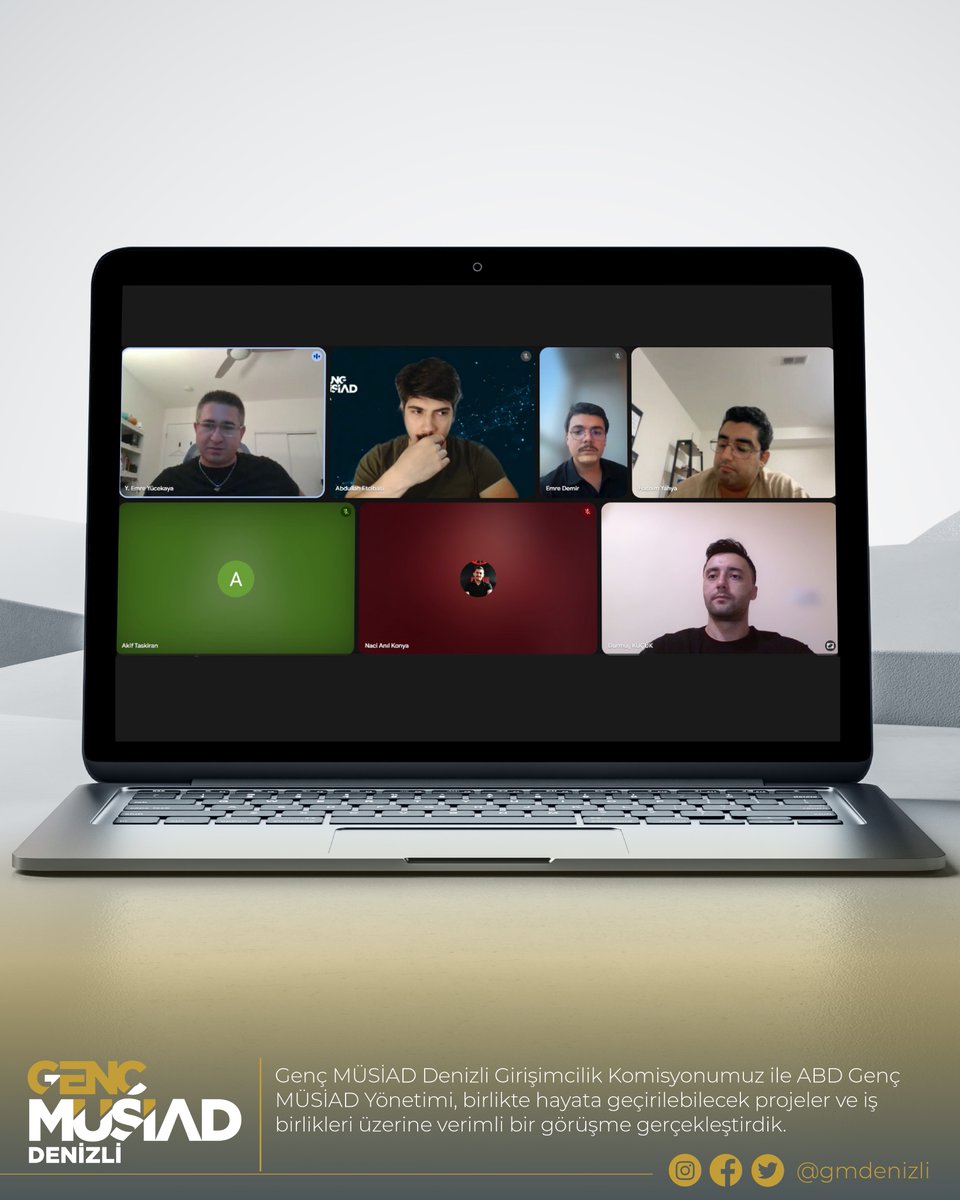 Genç MÜSİAD Denizli Girişimcilik Komisyonumuz ile ABD Genç MÜSİAD Yönetimi, birlikte hayata geçirilebilecek projeler ve iş birlikleri üzerine verimli bir görüşme gerçekleştirdik.