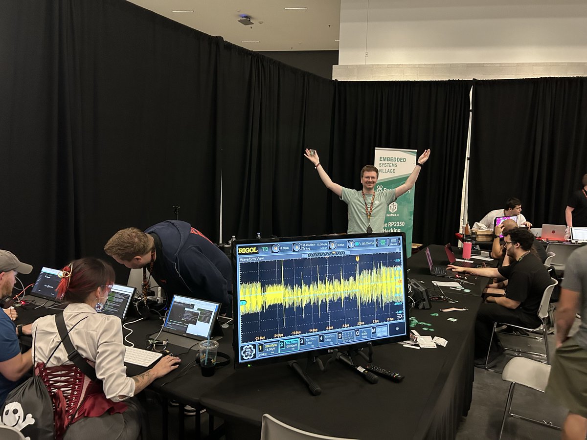 hextree.io (@hextreeio) on Twitter photo Interested in learning fault-injection?
Visit our glitching lab at DEF CON! We are at the amazing <a href="/EmbeddedVillage/">EmbeddedSystemsVillage</a> Interested in learning fault-injection?
Visit our glitching lab at DEF CON! We are at the amazing <a href="/EmbeddedVillage/">EmbeddedSystemsVillage</a>