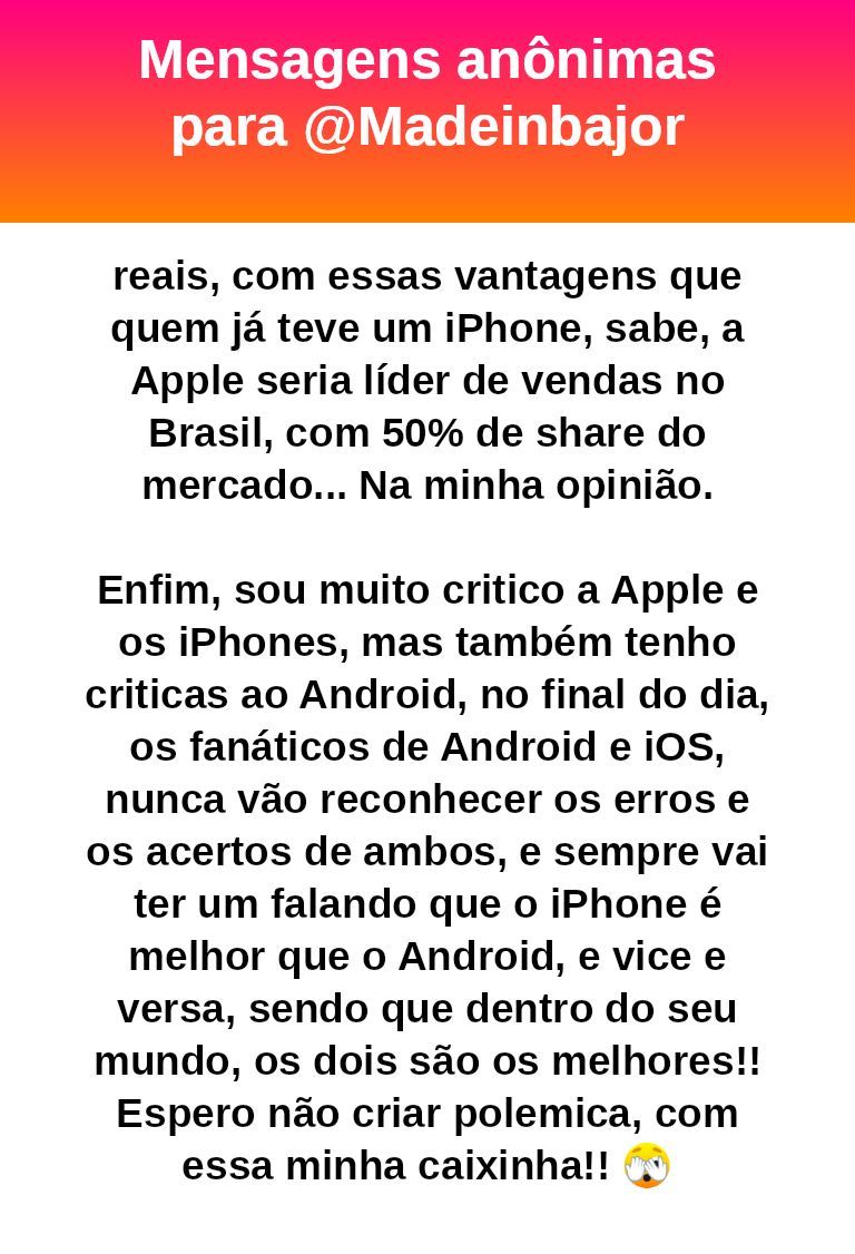 madeinbajor's tweet image. Sobre a caixinha #bajo17405 
#AndroidvsiOS #bajo19494