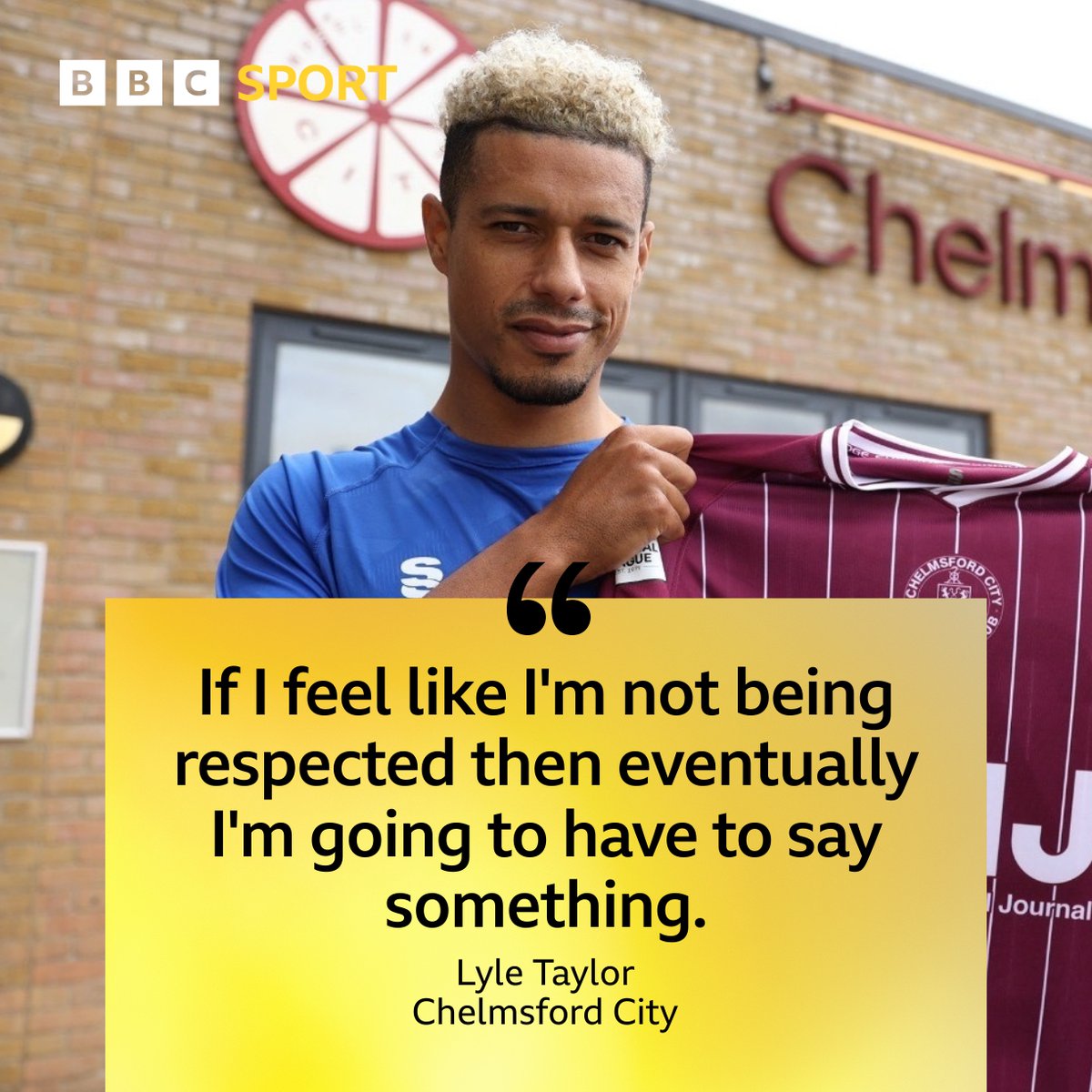 BBC Sport Essex (@bbcessexsport) on Twitter photo LISTEN ⚽️
Former <a href="/ColU_Official/">Colchester United FC</a> striker Lyle Taylor on his decision to leave the club and join <a href="/OfficialClarets/">Chelmsford City FC</a>.
🔊:bbc.co.uk/programmes/p0l… LISTEN ⚽️
Former <a href="/ColU_Official/">Colchester United FC</a> striker Lyle Taylor on his decision to leave the club and join <a href="/OfficialClarets/">Chelmsford City FC</a>.
🔊:bbc.co.uk/programmes/p0l…