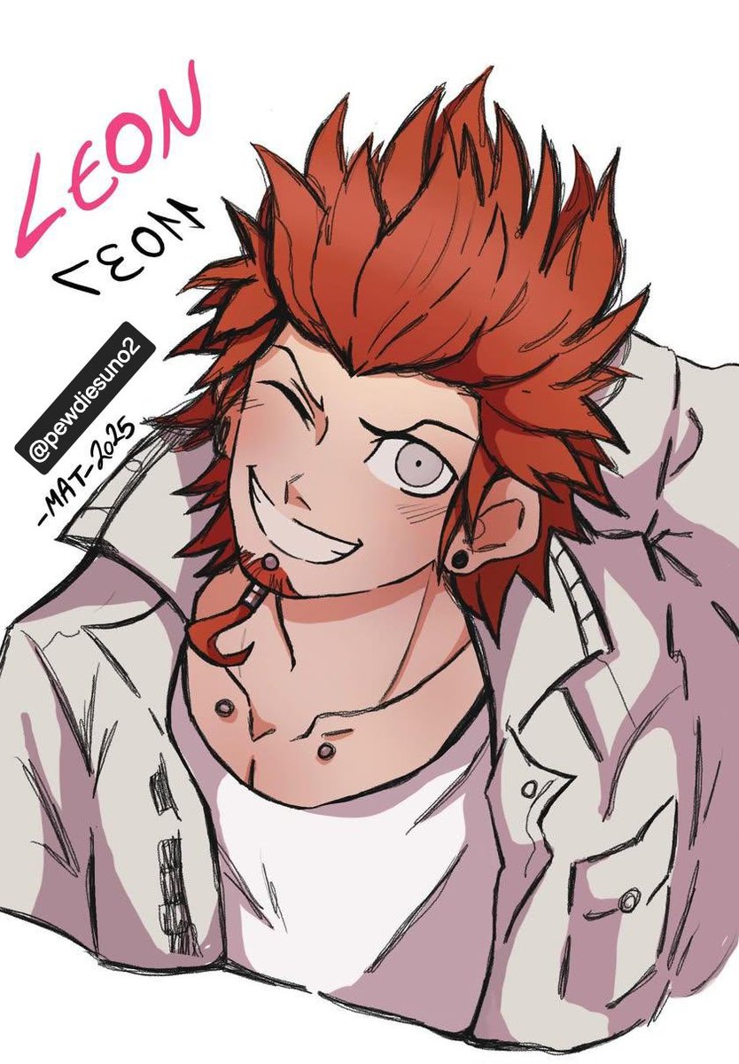A little illustration I did for a good friend of mine🙌❤️ 
#myart #myartwork #procreate #danganronpa #triggerhappyhavoc #leonkuwata #danganronpafanart