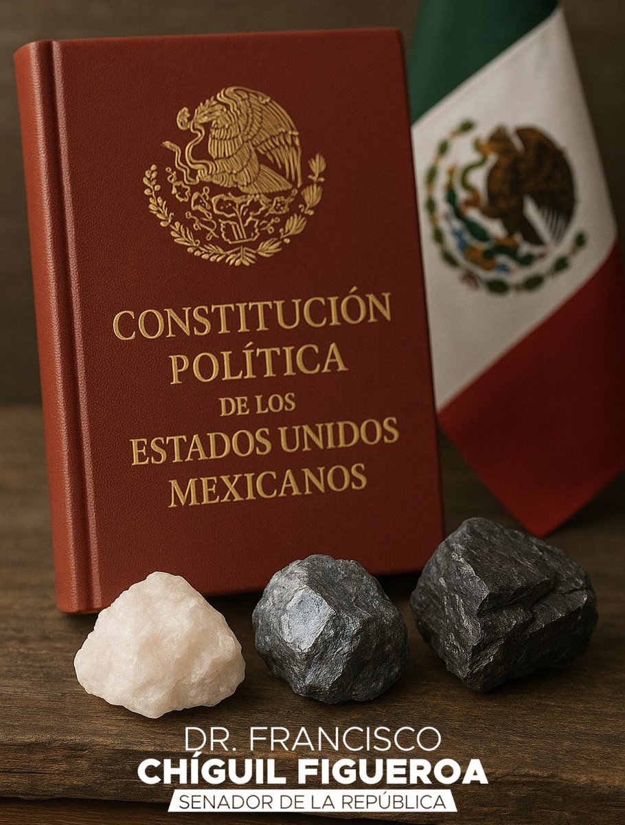 🪨⛏️ Minerales estratégicos como el litio, el cobalto y el grafito ya están protegidos por decreto constitucional, garantizando que su riqueza siga siendo patrimonio de la Nación. La explotación y beneficio de estos minerales son exclusivos del pueblo de México. 🇲🇽