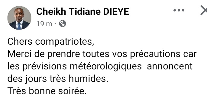 ‼️Dr Cheikh Tidiane Dieye ✍️

🇸🇳❤️👏