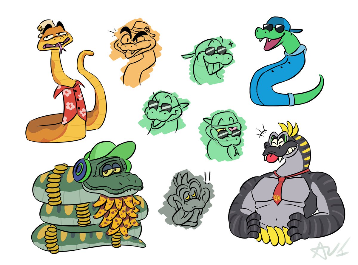 We are furthering the snake agenda (got me combining all my interests here LOL)
#donkeykongbananza #deltarune #thebadguys