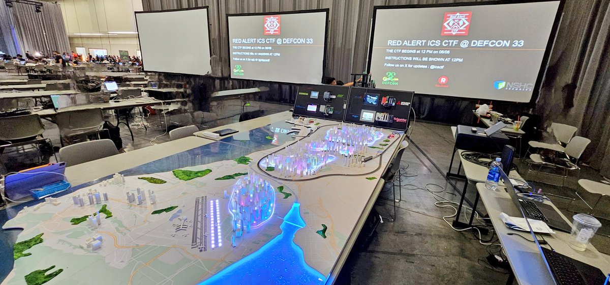 icsctf's tweet image. We’re here at @defcon 33! 🔥 Counting down to the Red Alert ICS CTF going live at 12PM.
Let the hacking begin. 🛠️⚡
#RedAlertICSCTF #OTsecurity #ICSCTF #defcon33
#defcon